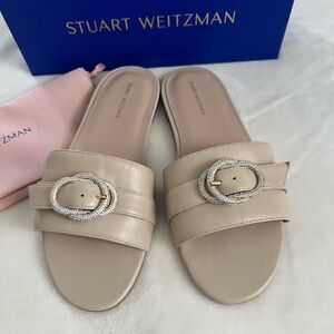 STUART WEITZMAN CRYSTAL BUCKLE